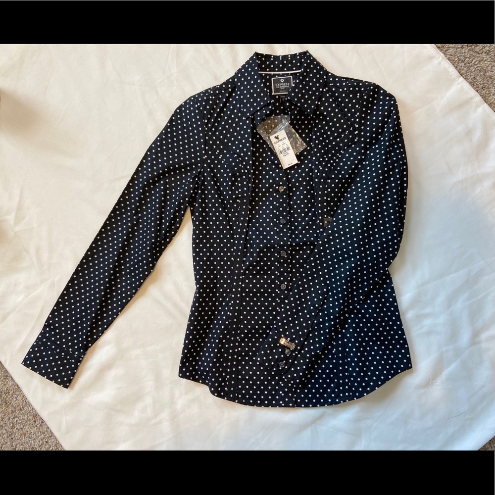 Express essential button down shirt size XS